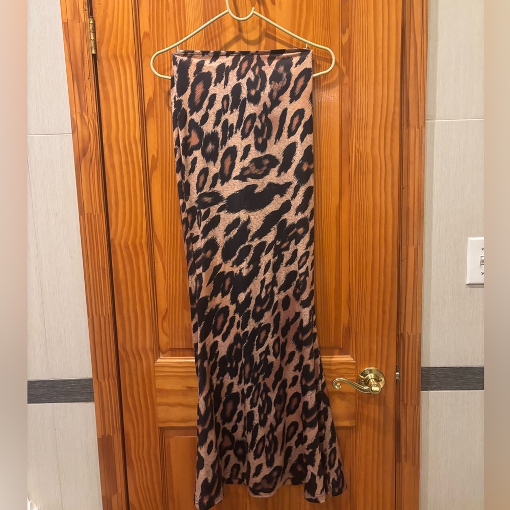 Commense Animal Print Maxi Skirt